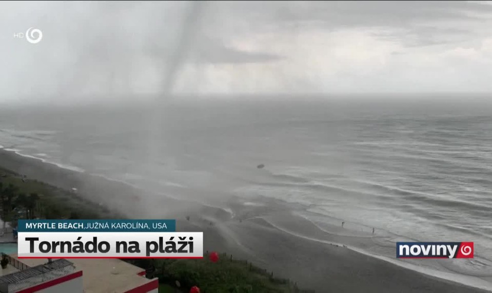 Tornádo na pláži