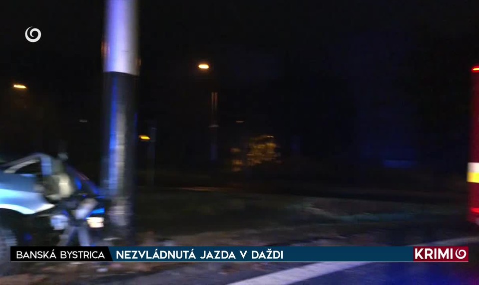 NEZVLÁDNUTÁ JAZDA V DAŽDI