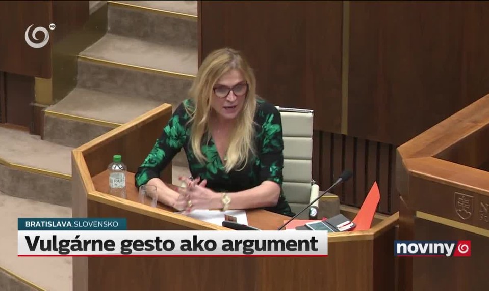 Vulgárne gesto ako argument