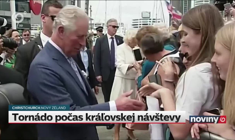 Tornádo počas kráľovskej návštevy
