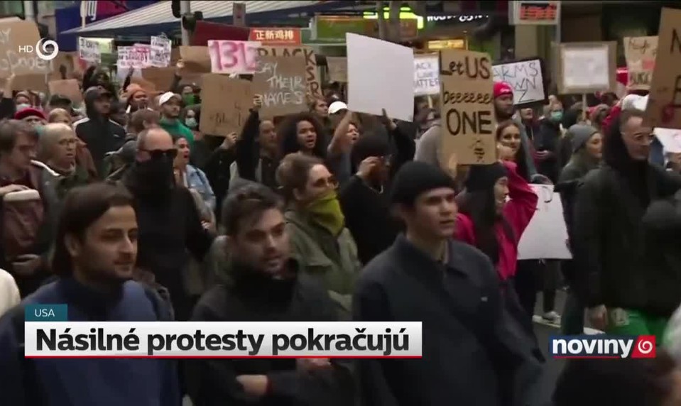 Násilné protesty pokračujú