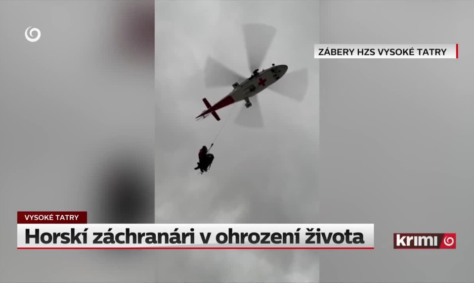 Horskí záchranári v ohrození života