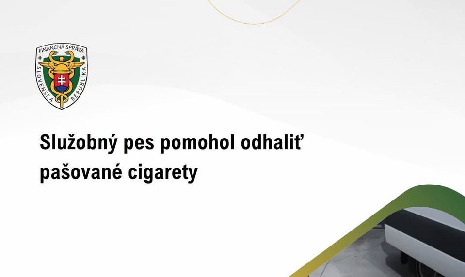 Pes na hraniciach odhalil podvod: Tisíce cigariet ukrytých v kamióne