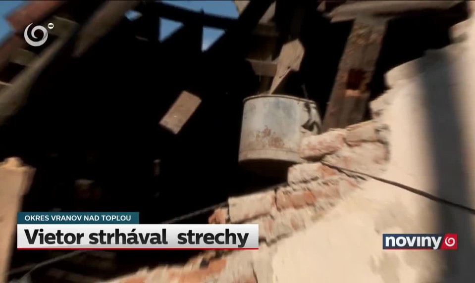 Vietor strhával  strechy