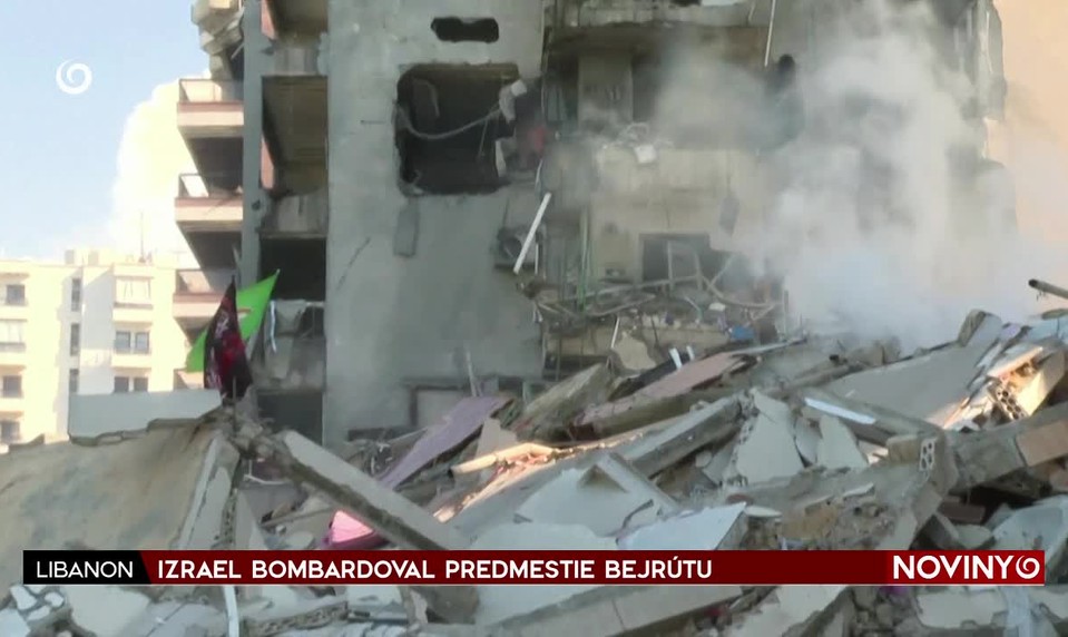 IZRAEL BOMBARDOVAL PREDMESTIE BEJRÚTU