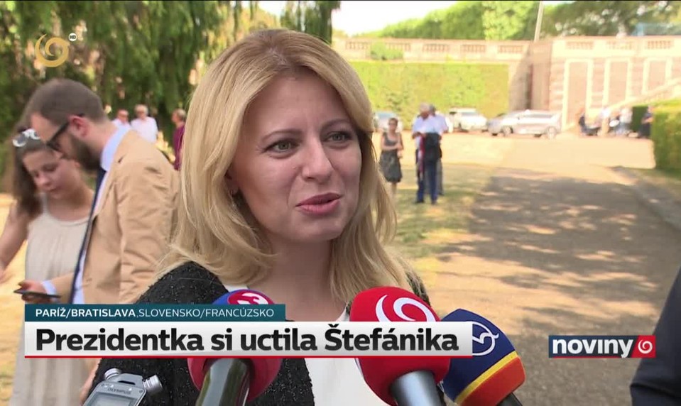 Prezidentka si uctila Štefánika