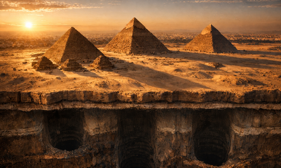 Radar pod pyramídou v Gíze odhalil niečo nečakané