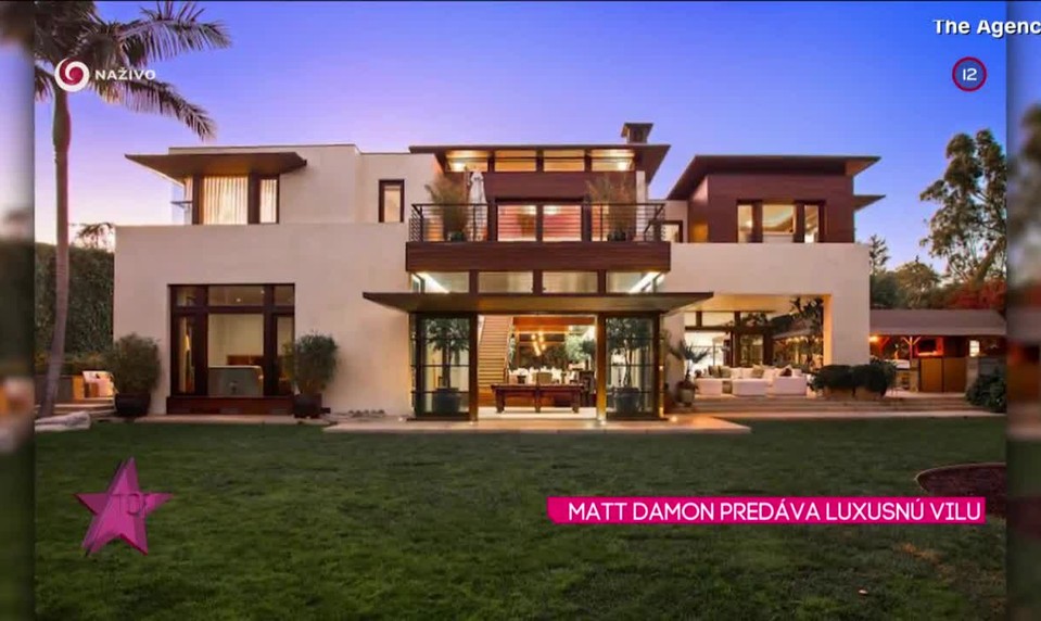 MATT DAMON PREDÁVA LUXUSNÚ VILU