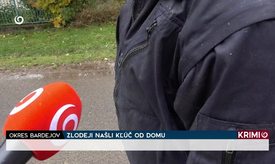 ZLODEJI NAŠLI KĽÚČ OD DOMU