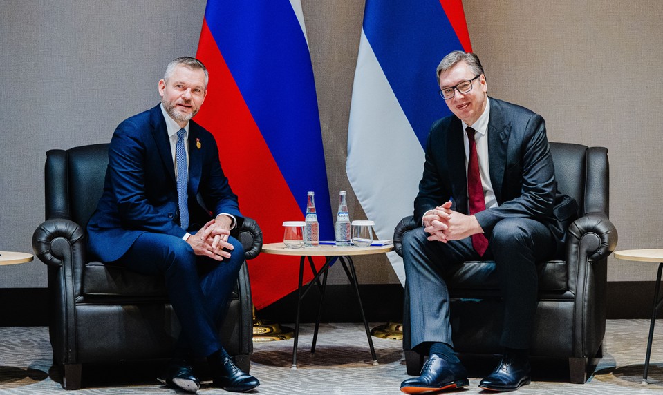 Pellegrini sa stretol s Vučičom. Rokovali o posilnení vzťahov a energetickej spolupráci