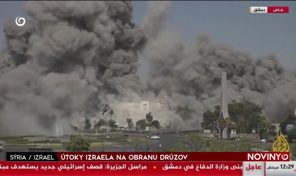 ÚTOKY IZRAELA NA OBRANU DRÚZOV