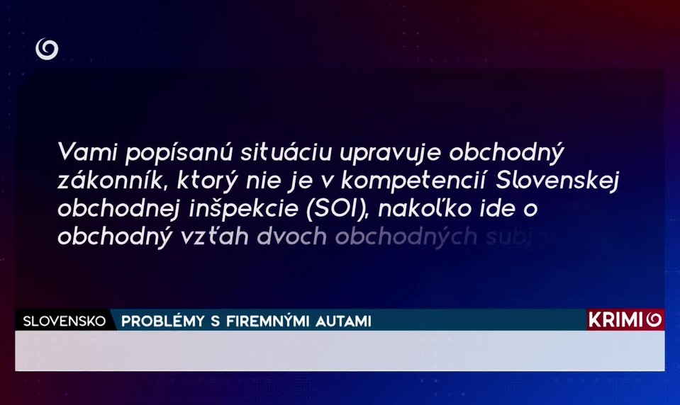 PROBLÉMY S FIREMNÝMI AUTAMI