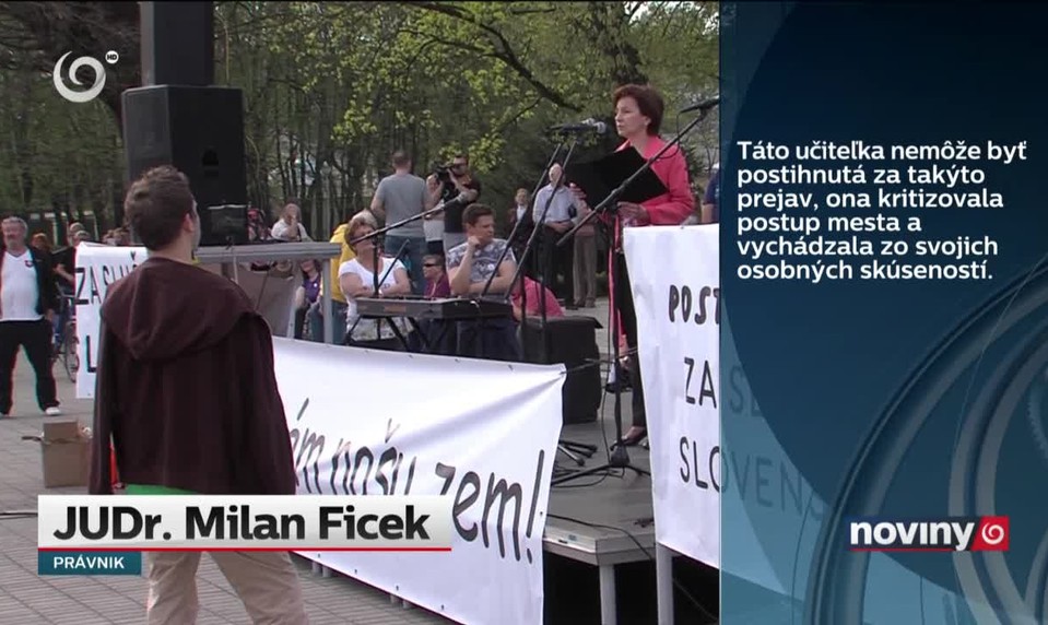 Učiteľka po proteste