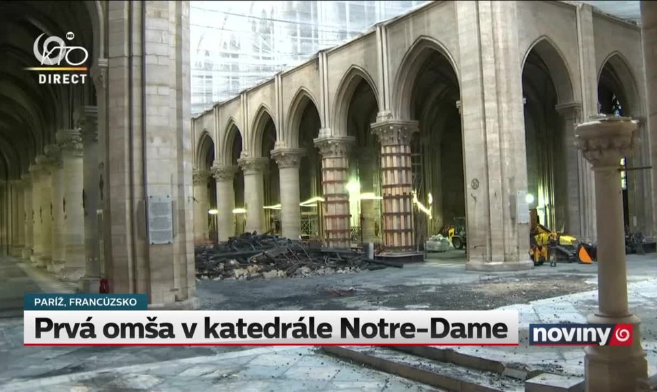 Prvá omša v katedrále Notre-Dame
