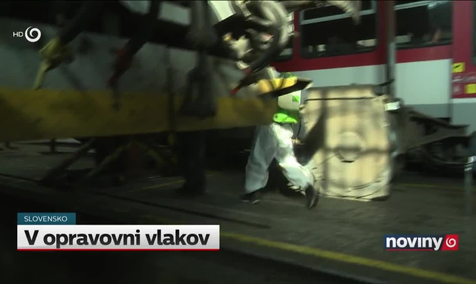 V opravovni vlakov