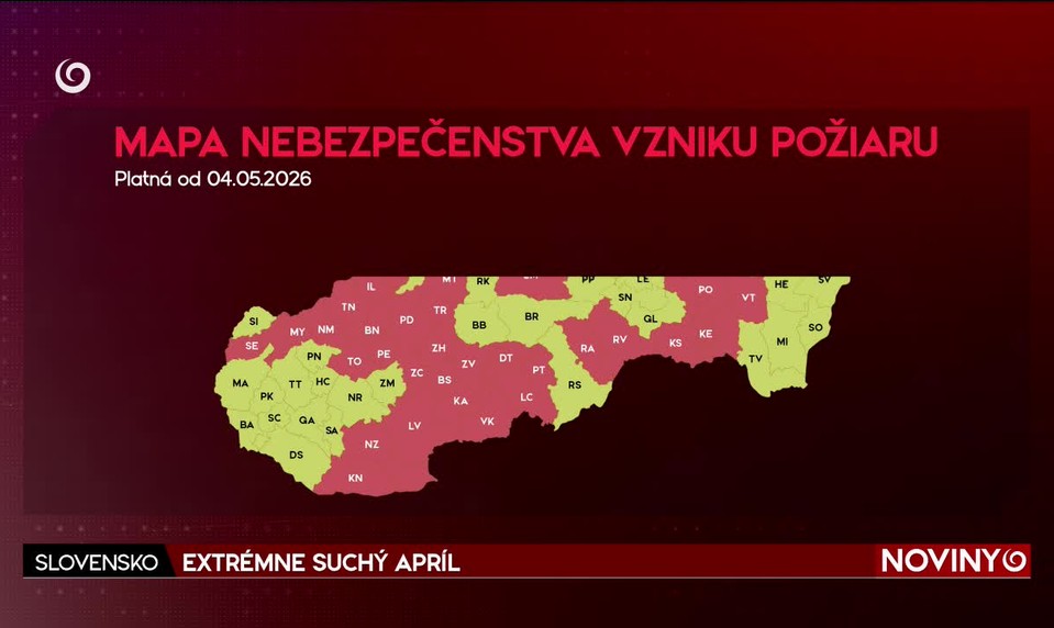 EXTRÉMNE SUCHÝ APRÍL