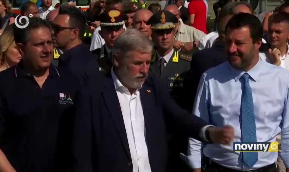 Odstrel pozostatku Morandiho mosta