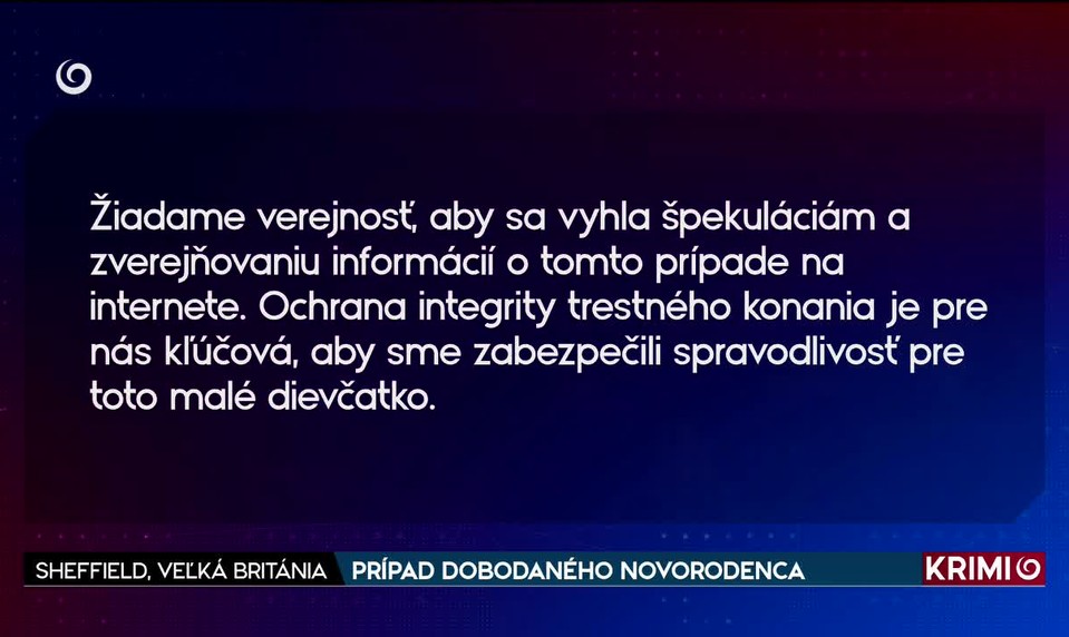 PRÍPAD DOBODANÉHO NOVORODENCA