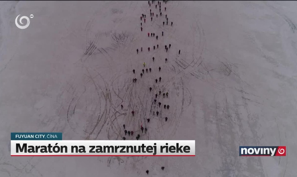 Maratón na zamrznutej rieke