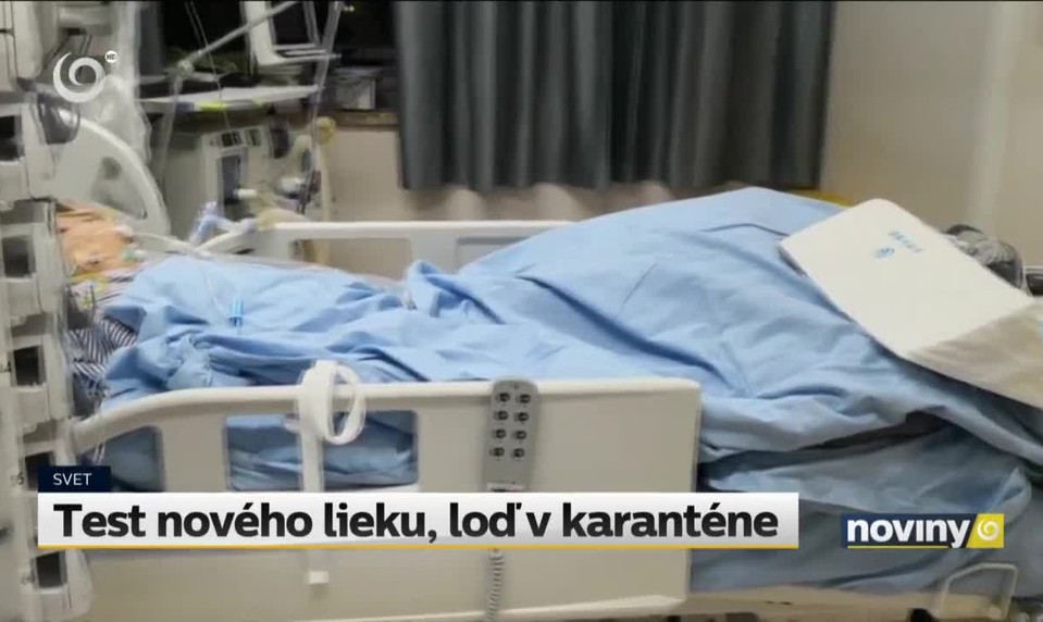 Test nového lieku, loď v karanténe