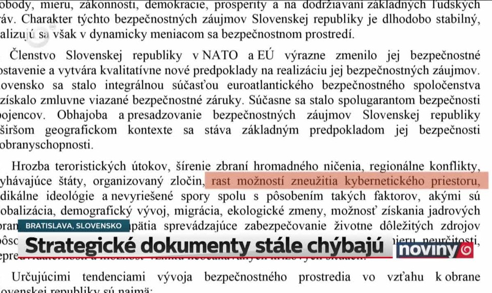 Strategické dokumenty stále chýbajú
