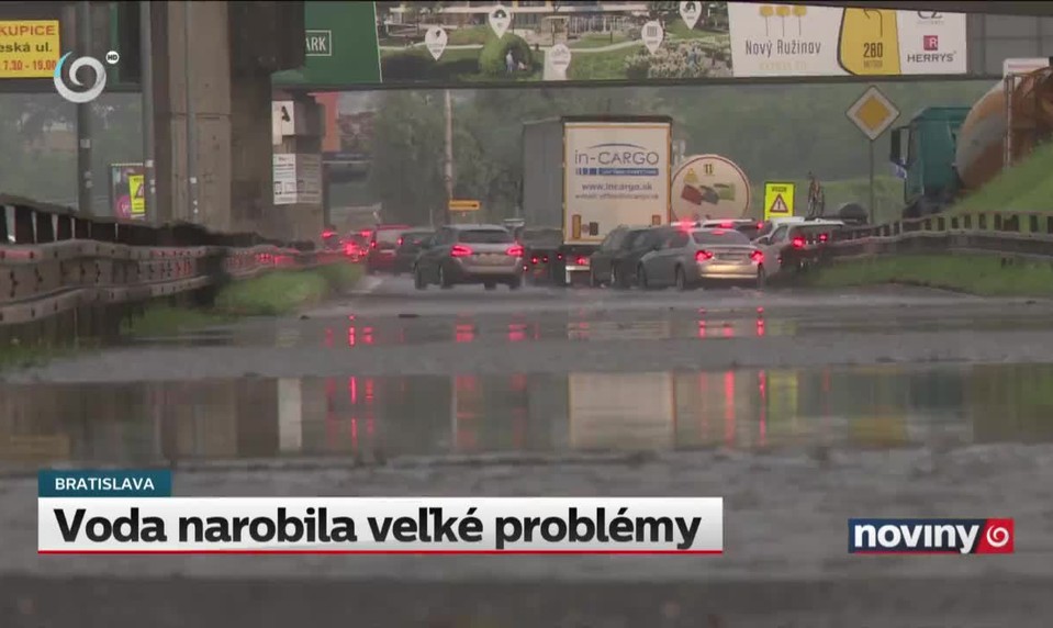 Voda narobila veľké problémy