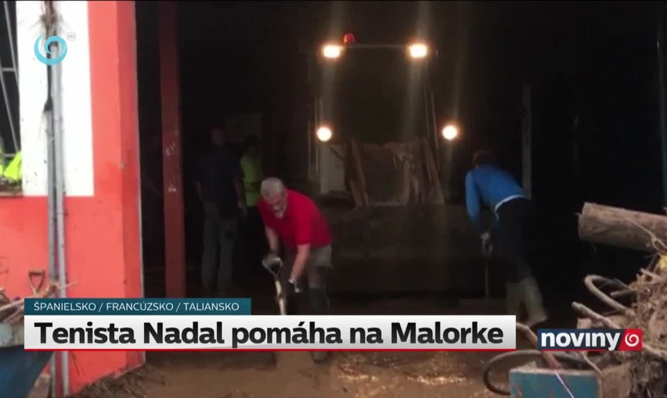 Tenista Nadal pomáha na Malorke