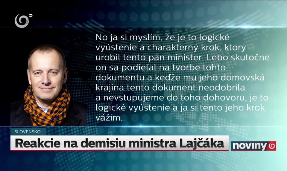 Reakcie na demisiu ministra Lajčáka