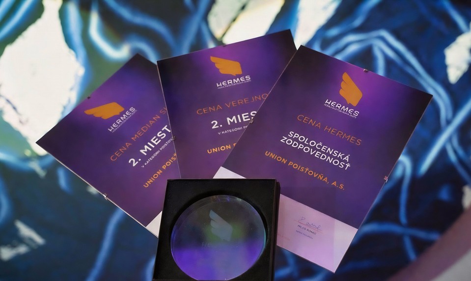 Union patrí medzi značky s najlepšou komunikáciou - v ankete Hermes komunikátor roka získala poisťovňa hneď tri ceny
