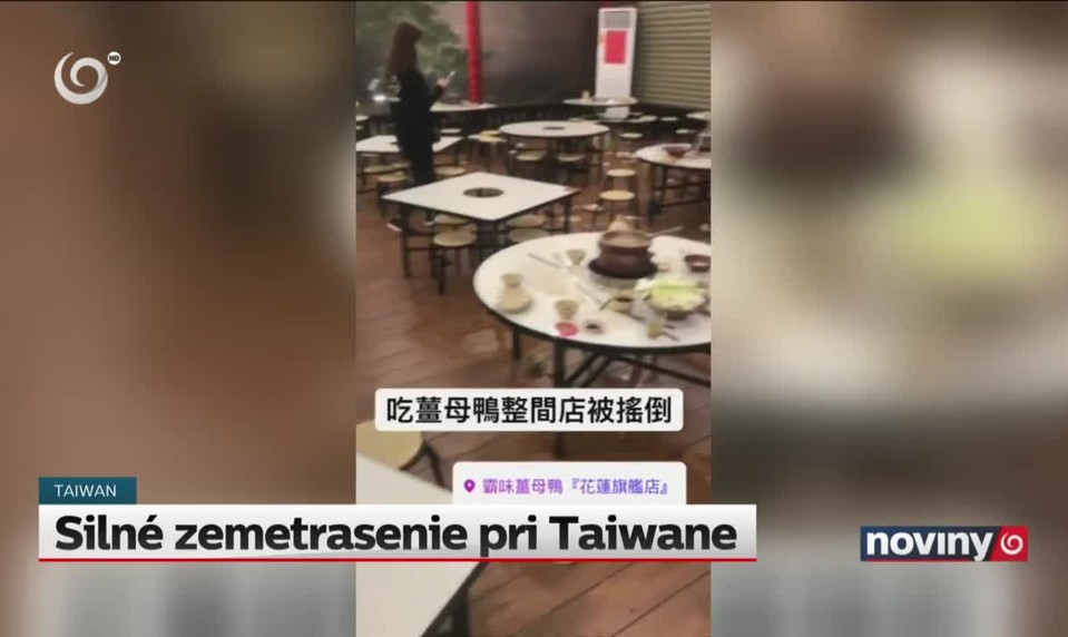 Silné zemetrasenie pri Taiwane