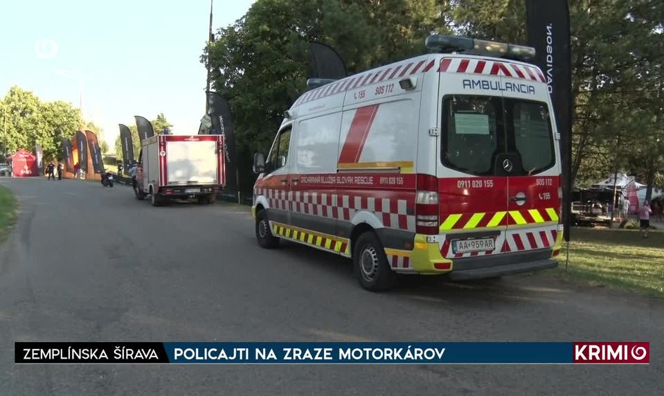 POLICAJTI NA ZRAZE MOTORKÁROV