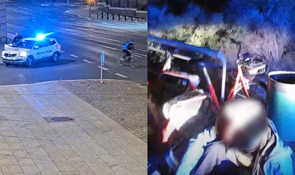 Muž sa snažil ujsť policajtom na bicykli. Po dolapení zistili, že je v pátraní