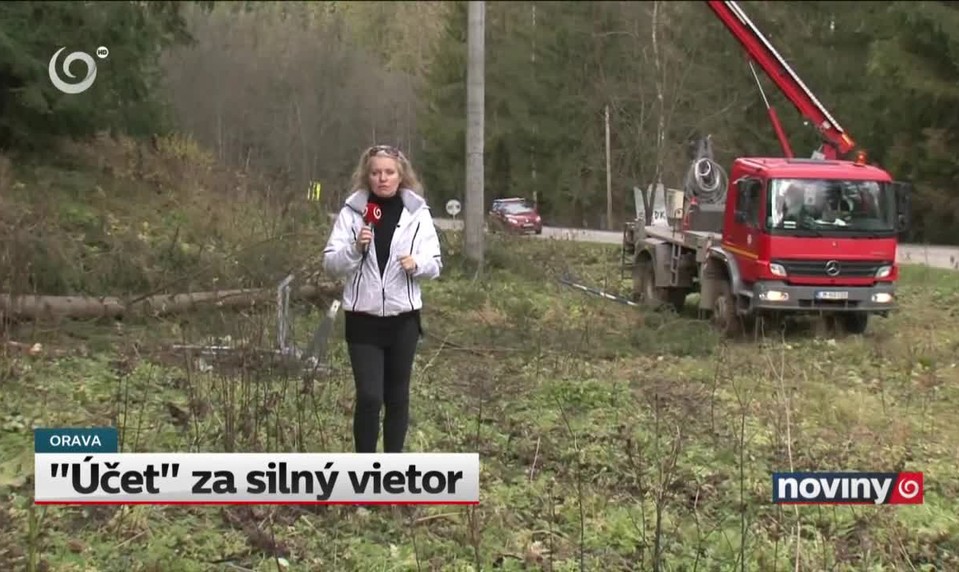 "Účet" za silný vietor