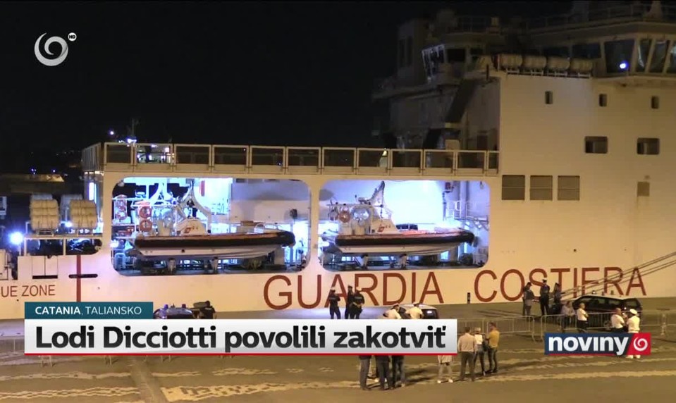 Lodi Dicciotti povolili zakotviť
