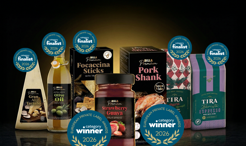 Fantastický úspech! Európsku súťaž kvality ovládli privátne značky BILLA