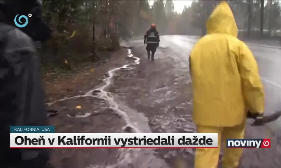 Oheň v Kalifornii vystriedali dažde