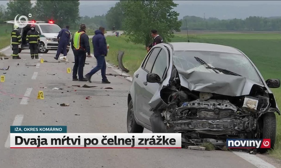 Dvaja mŕtvi po čelnej zrážke