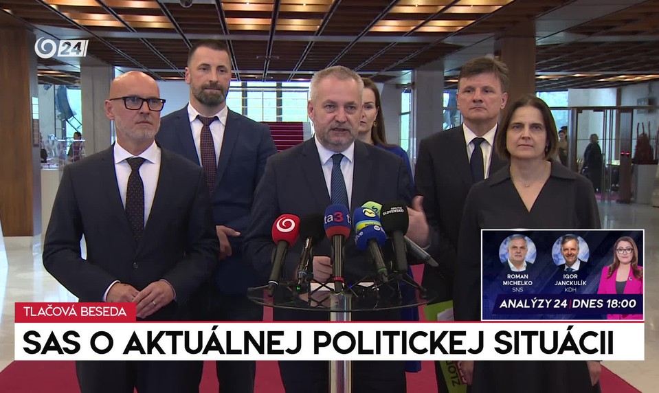 Tlačová beseda SaS o aktuálnej politickej situácii