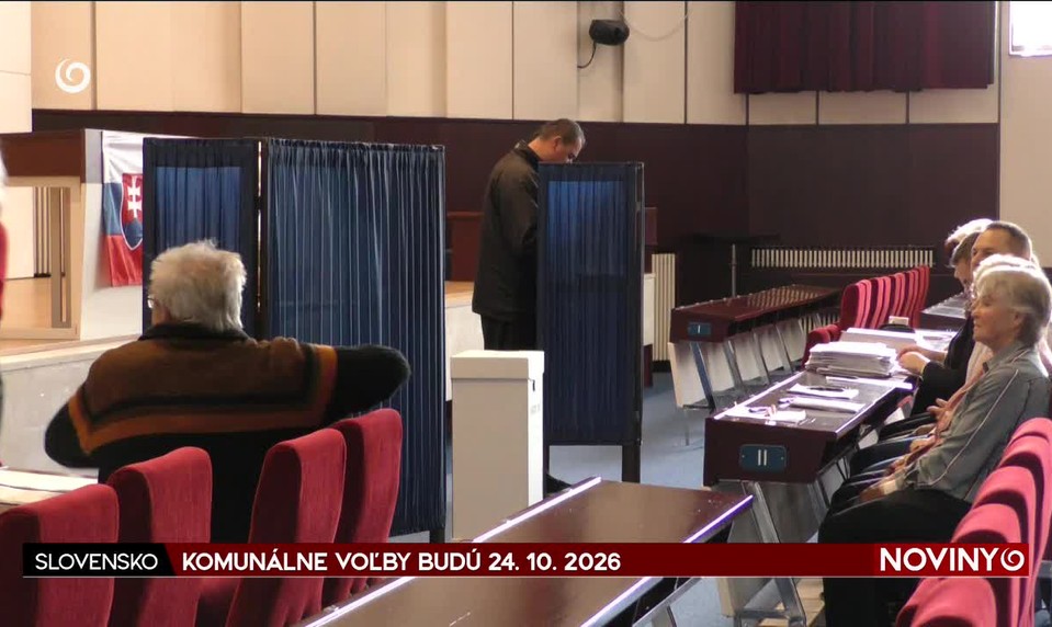 KOMUNÁLNE VOĽBY BUDÚ 24. 10. 2026