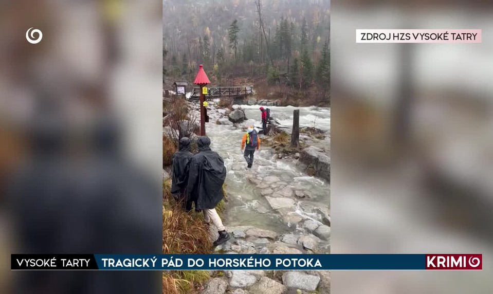 TRAGICKÝ PÁD DO HORSKÉHO POTOKA