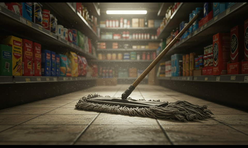 Muž s nožom chcel vylúpiť benzínku, predavačka ho zahnala mopom