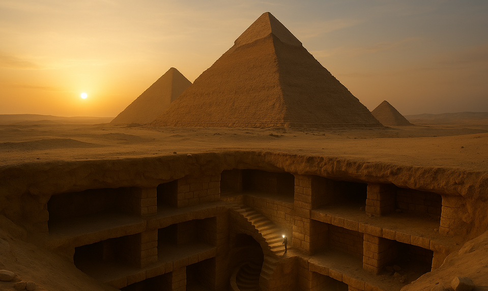 Umelá inteligencia odhalila šokujúce tajomstvo pyramíd v Gíze