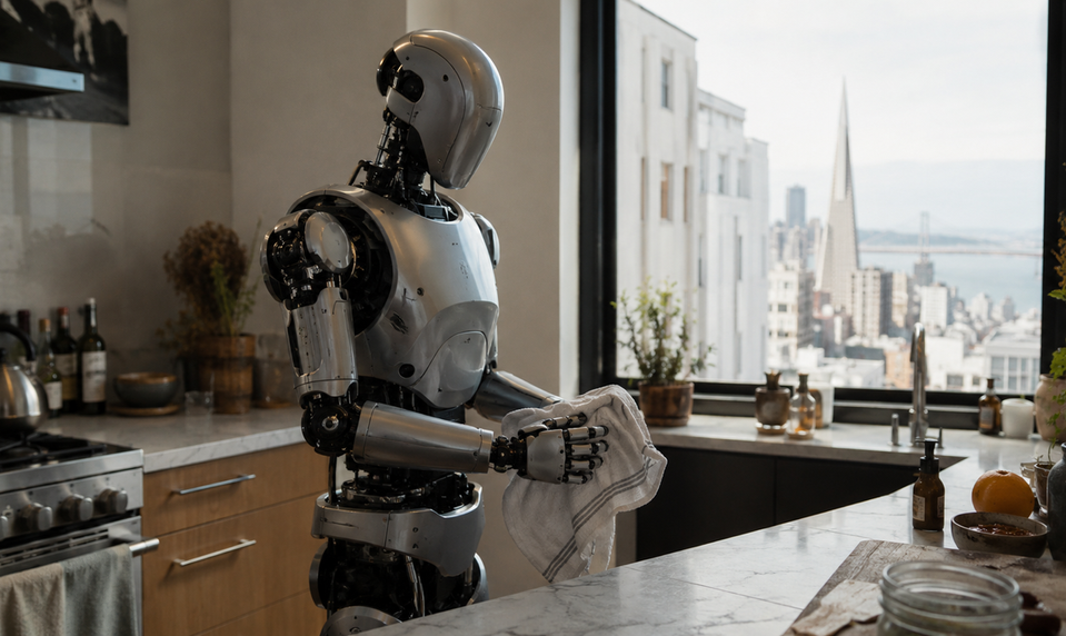 Prichádza zlom: Humanoidný robot upratal dom