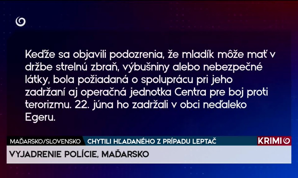 CHYTILI HĽADANÉHO Z PRÍPADU LEPTAČ