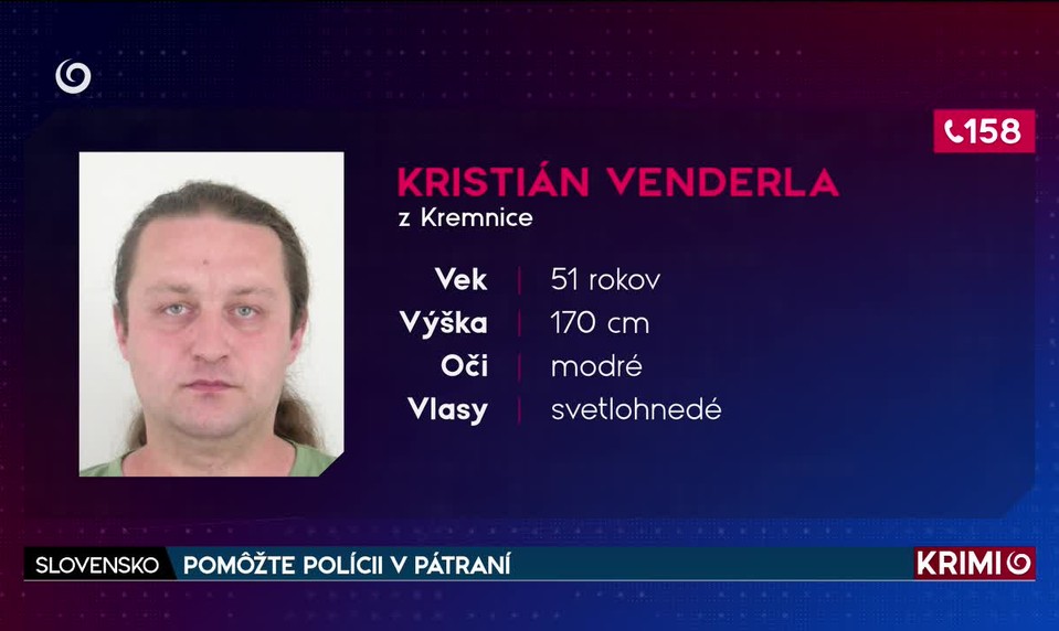 POMÔŽTE POLÍCII V PÁTRANÍ
