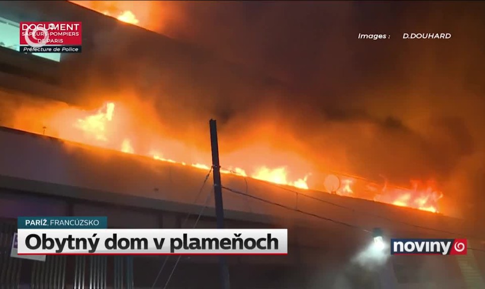 Obytný dom v plameňoch