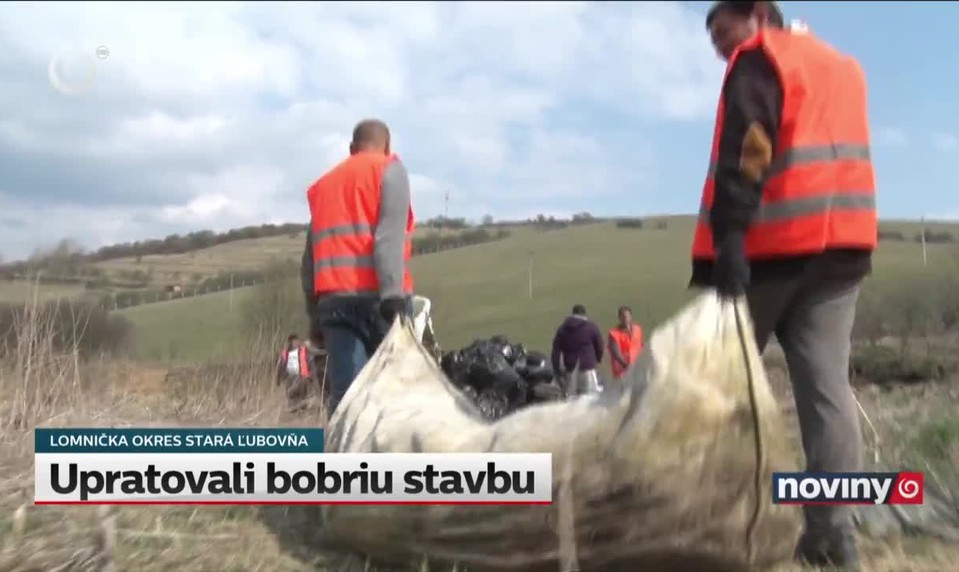 Upratovali bobriu stavbu