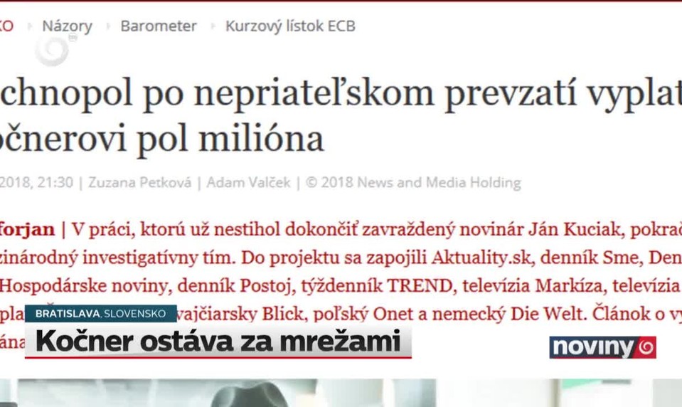 Kočner ostáva za mrežami