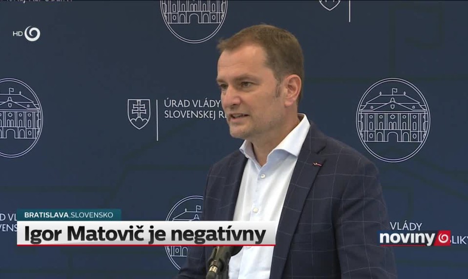 Igor Matovič je negatívny