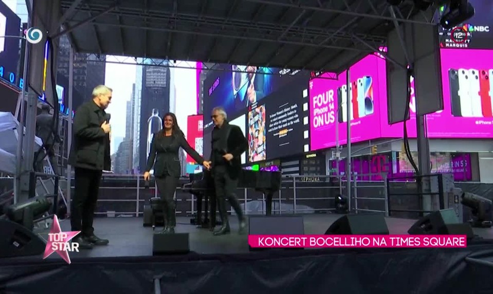 Koncert Bocelliho na Times Square